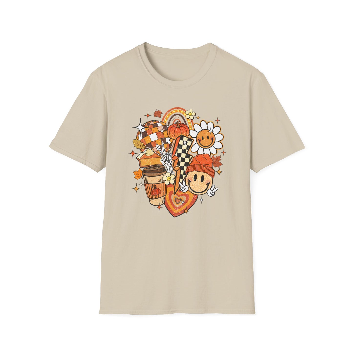 Retro Fall, Pumpkin Spice Unisex Jersey Short Sleeve Tee