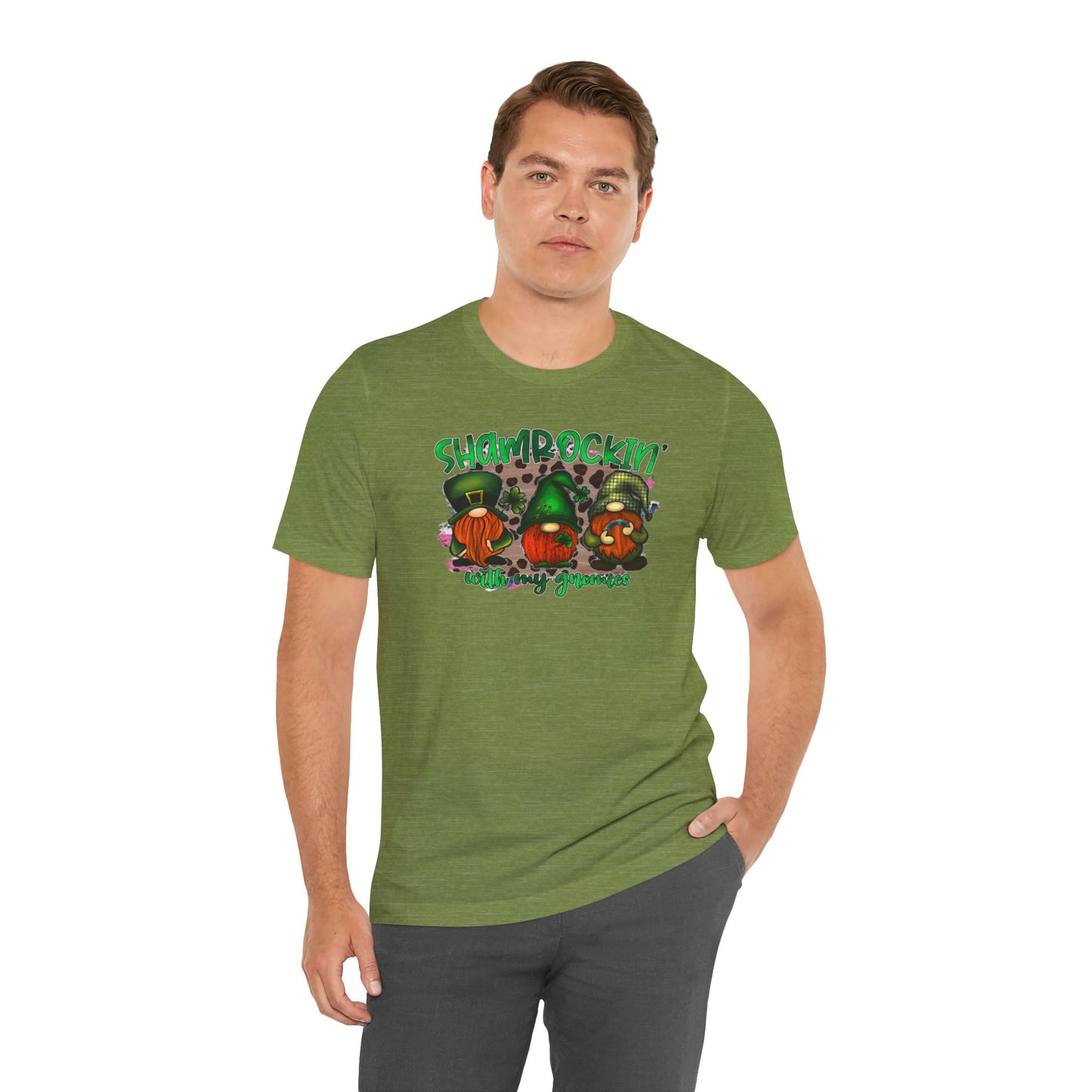 Shamrockin' With My Gnomies Unisex Jersey Short Sleeve Tee