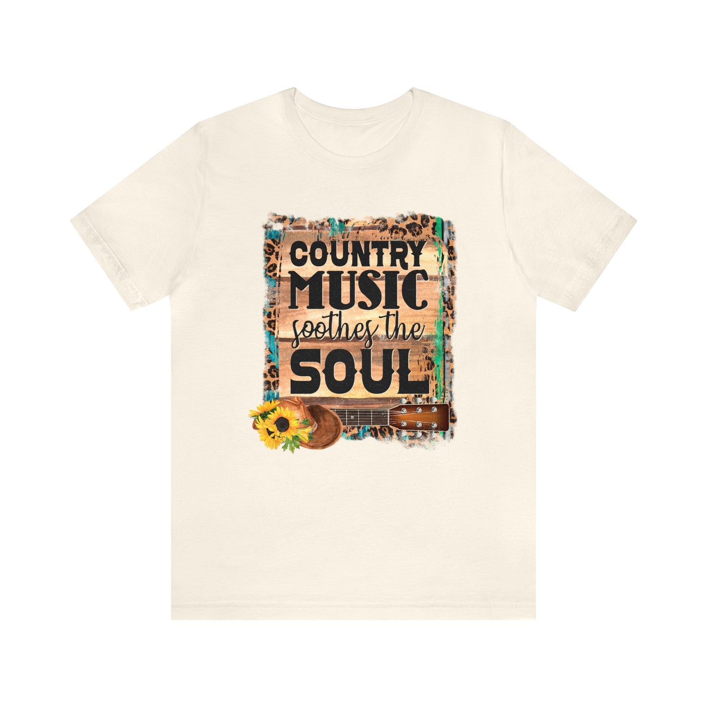 Country Music Soothes the Soul Unisex Jersey Short Sleeve Tee