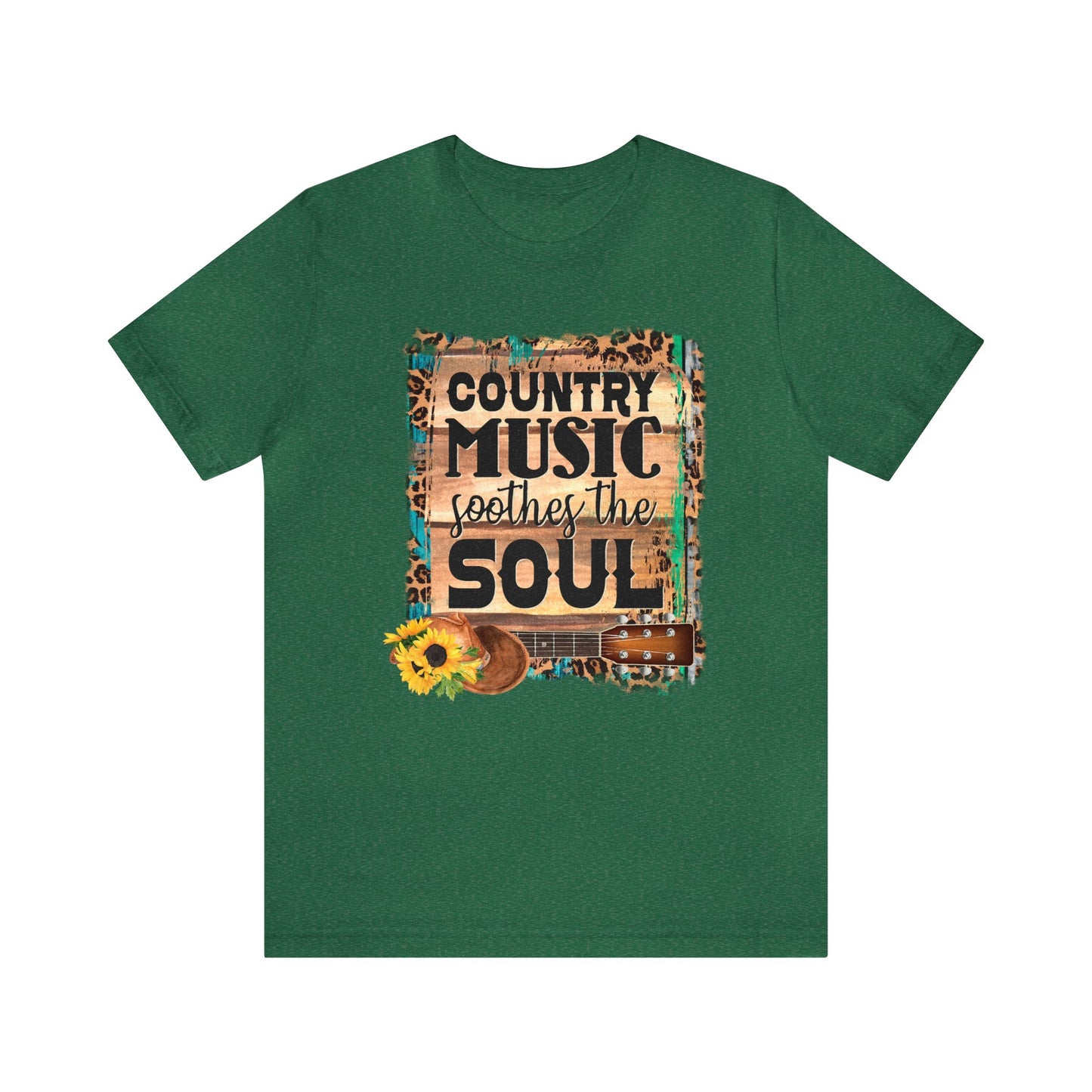 Country Music Soothes the Soul Unisex Jersey Short Sleeve Tee