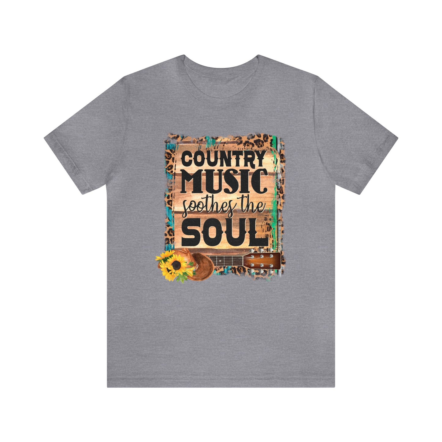 Country Music Soothes the Soul Unisex Jersey Short Sleeve Tee