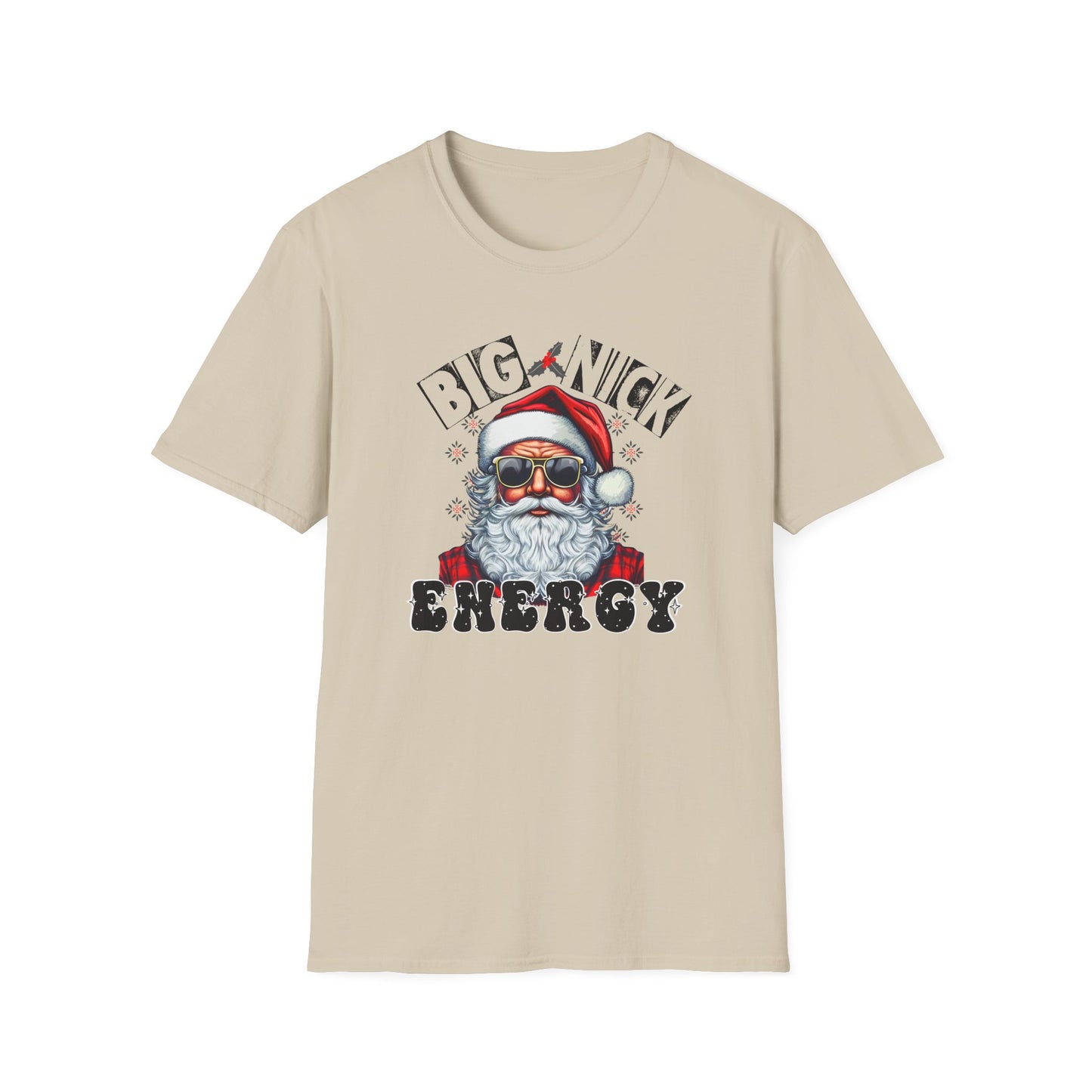 Big Nick Energy Unisex Heavy Cotton Tee, Santa Tee, Santa Christmas Shirt, Big Santa Energy Shirt, Funny Christmas Tee, Adult Chirstmas Tee