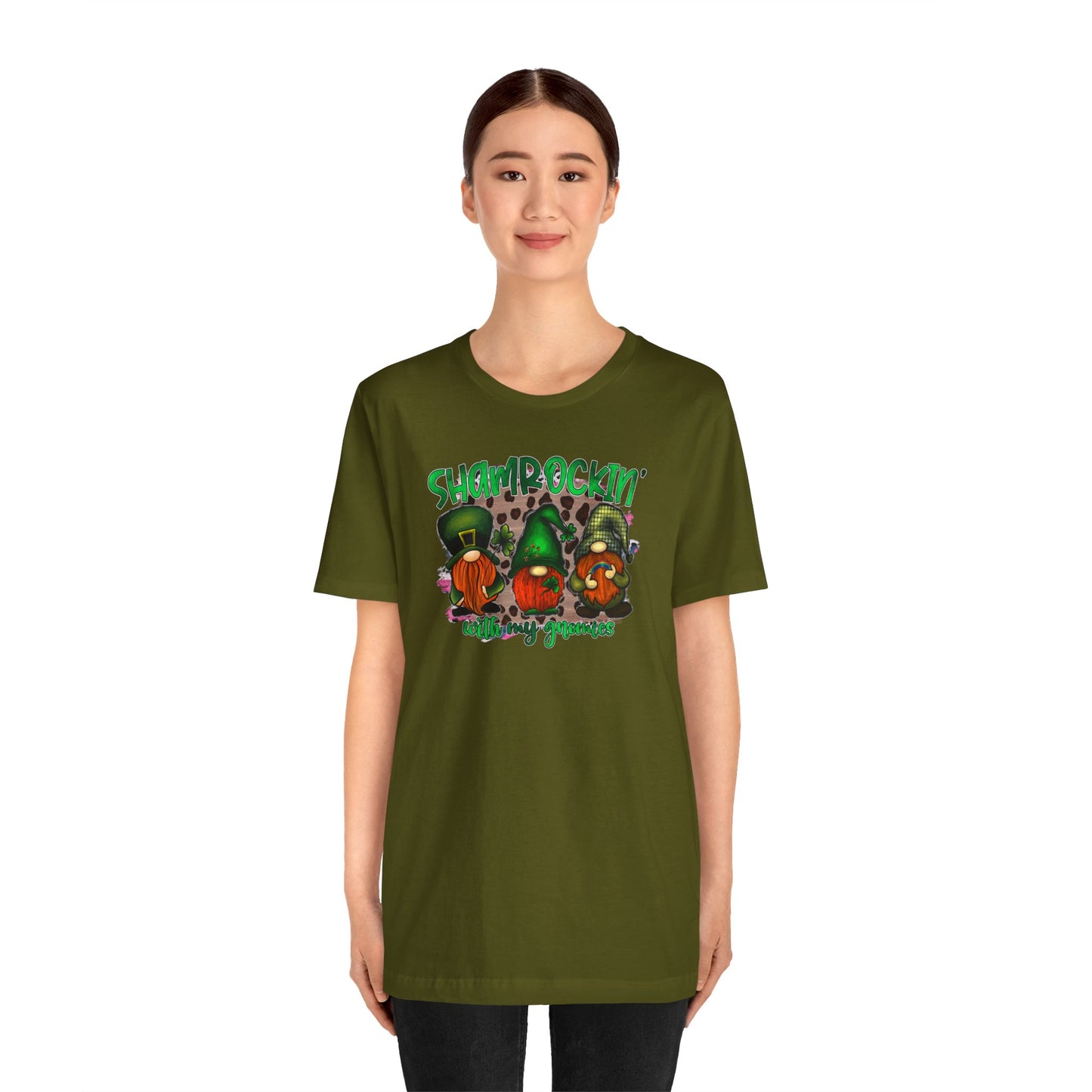 Shamrockin' With My Gnomies Unisex Jersey Short Sleeve Tee