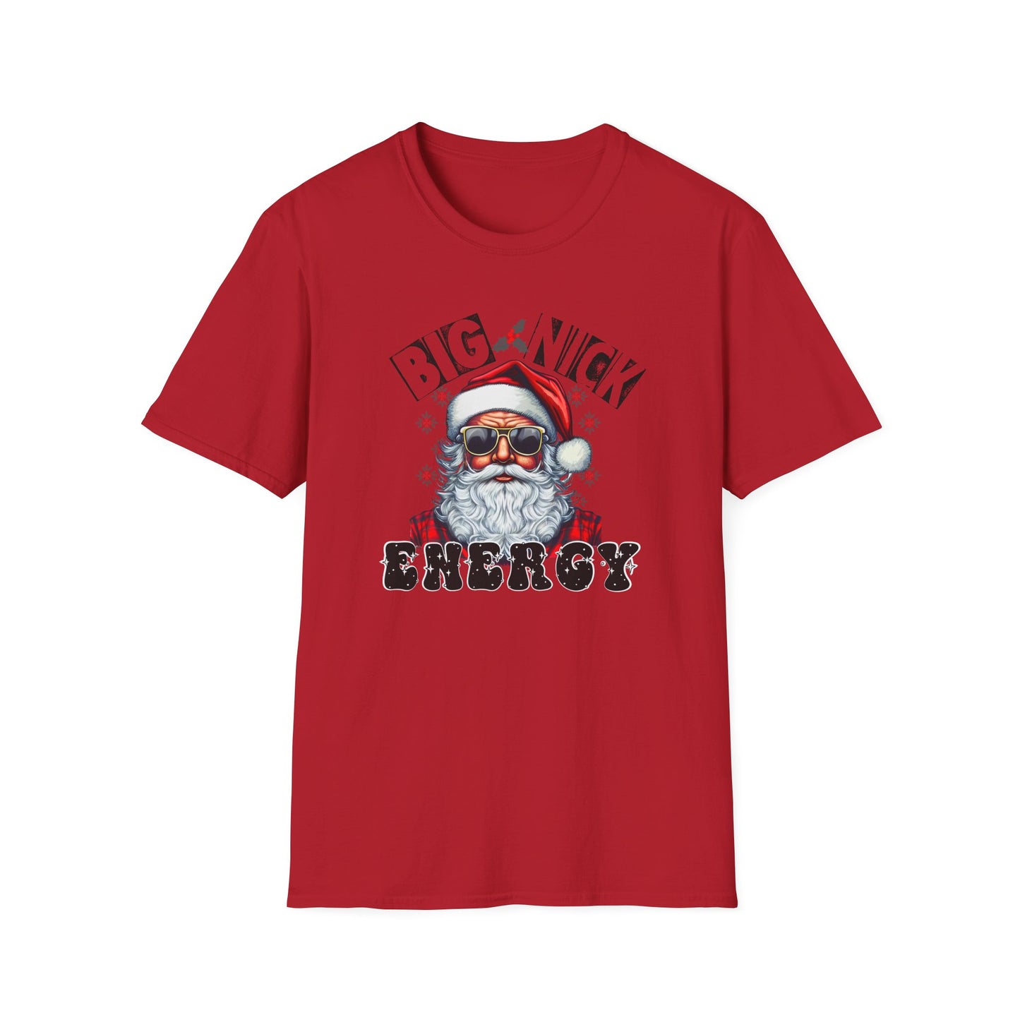 Big Nick Energy Unisex Heavy Cotton Tee, Santa Tee, Santa Christmas Shirt, Big Santa Energy Shirt, Funny Christmas Tee, Adult Chirstmas Tee