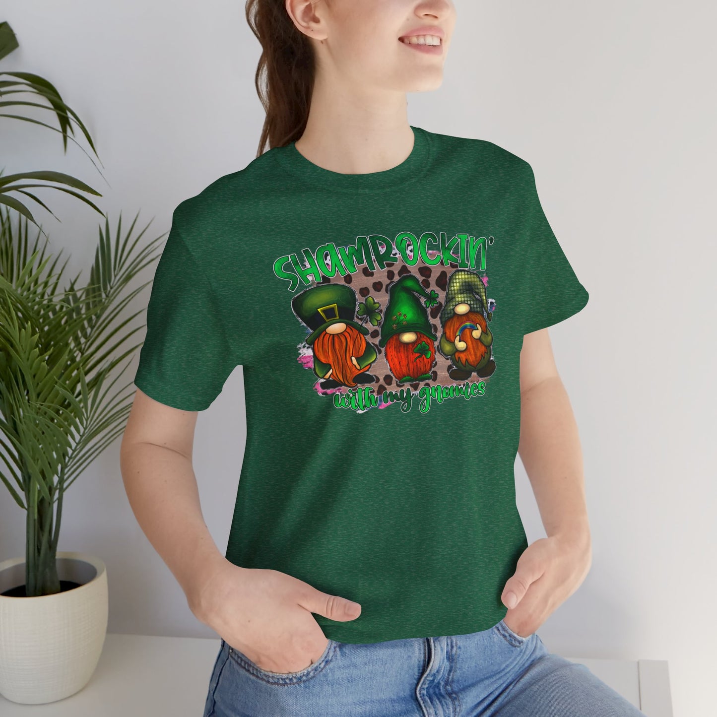 Shamrockin' With My Gnomies Unisex Jersey Short Sleeve Tee