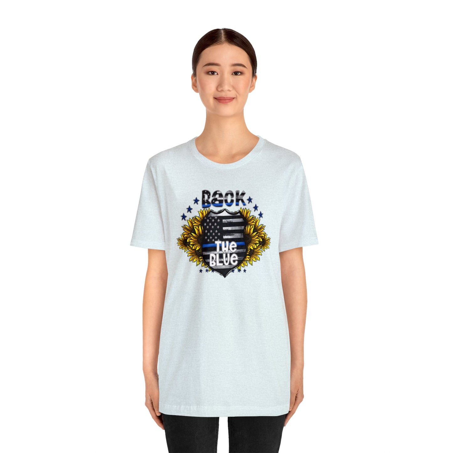 Sunflower Back the Blue Unisex Jersey Short Sleeve Tee