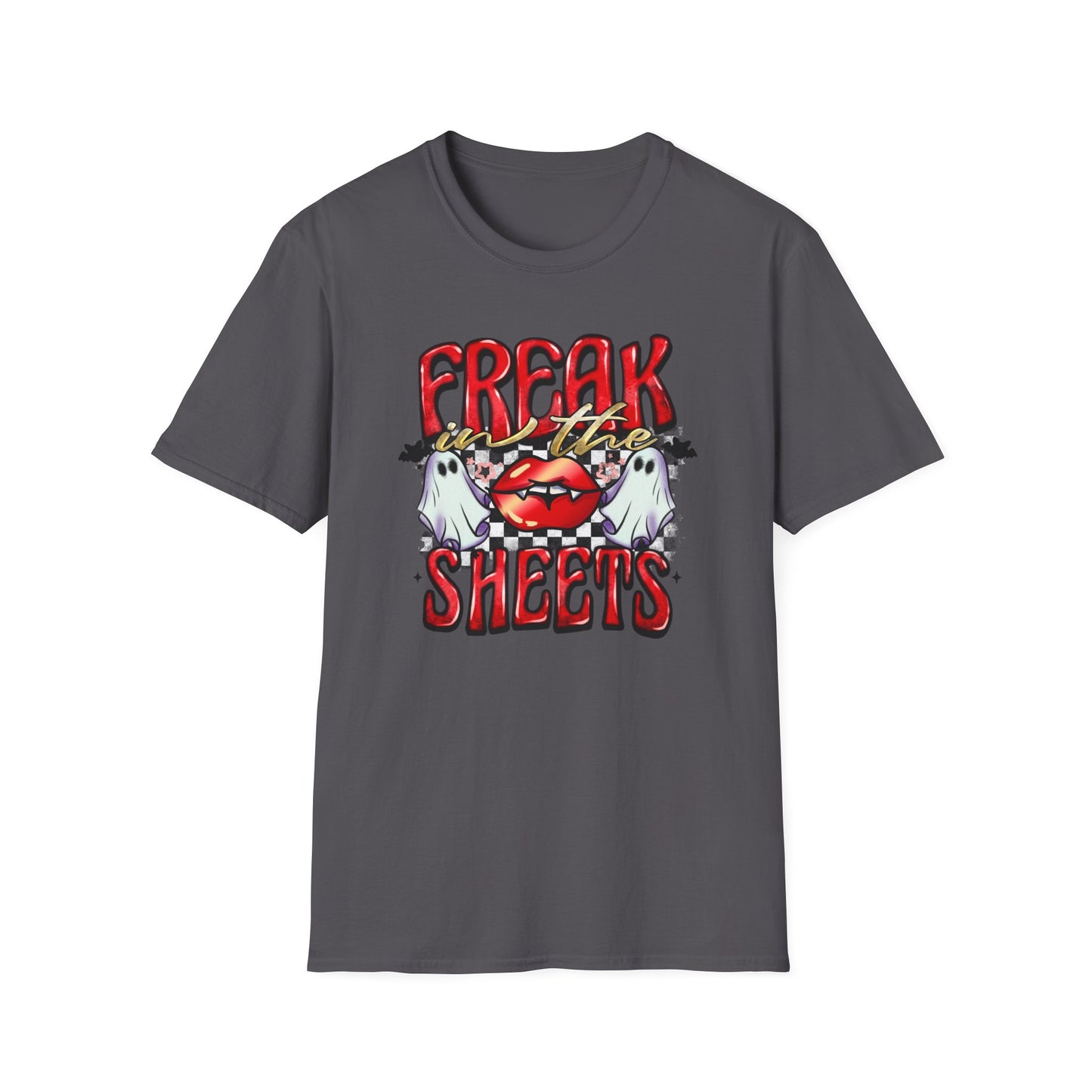 Funny Adult Unisex T-Shirt - Freak in the Sheets Design