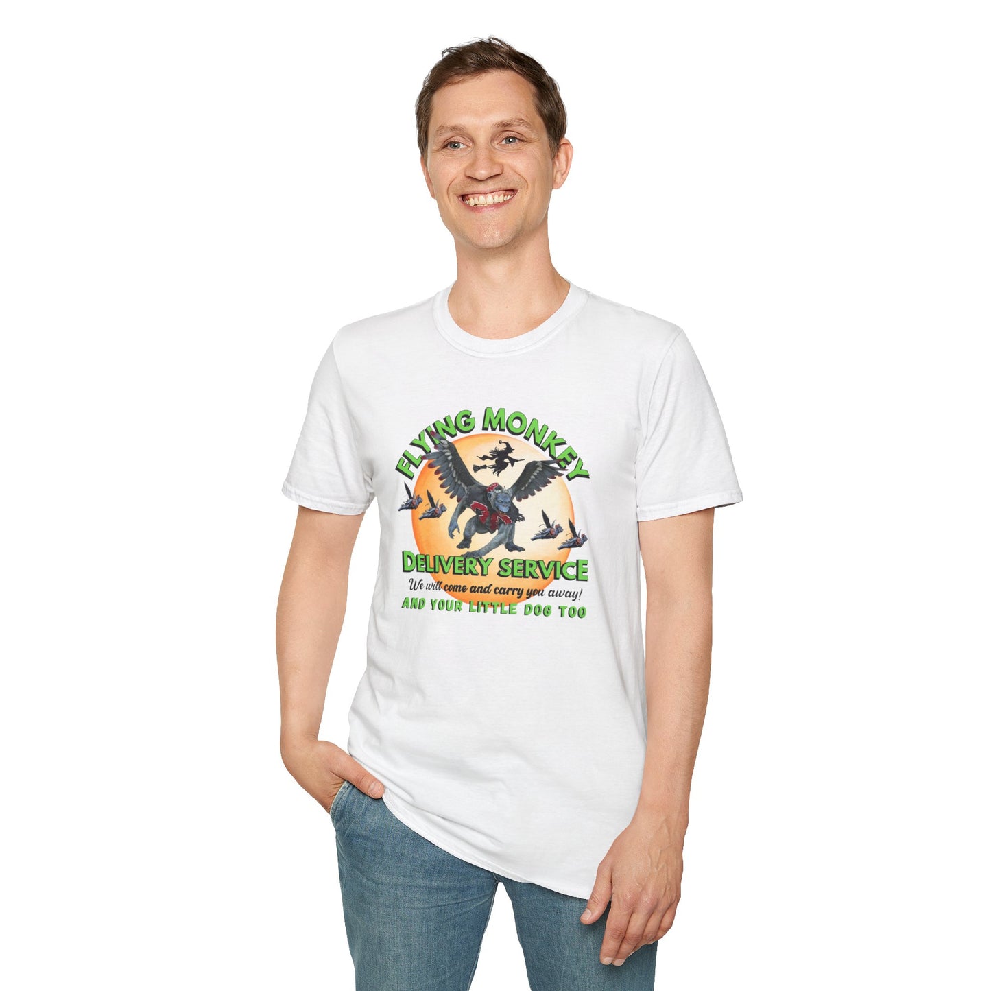 Flying Monkey Delivery Service Unisex Jersey Short Sleeve Tee