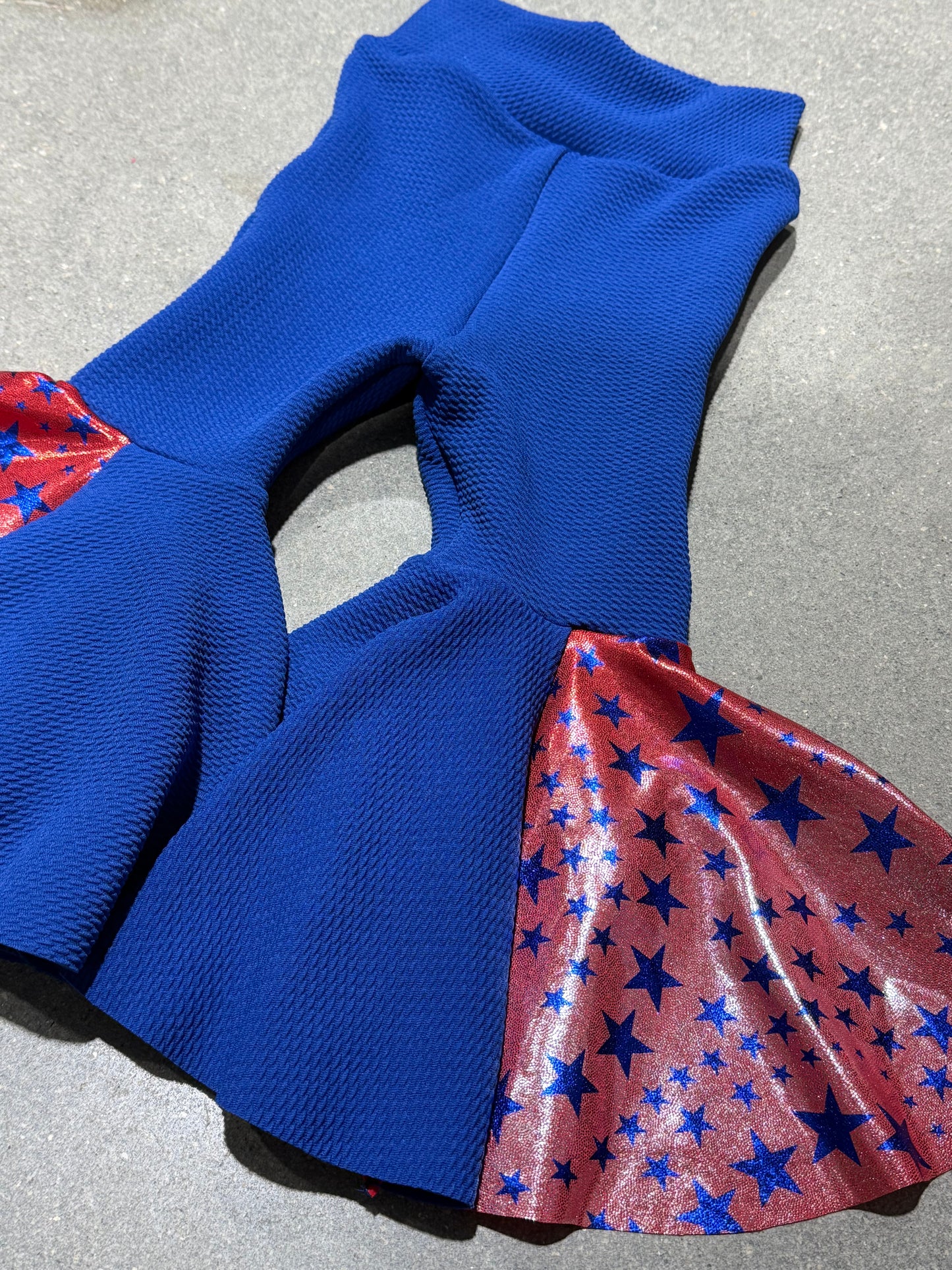 Blue Stars Bell Bottoms