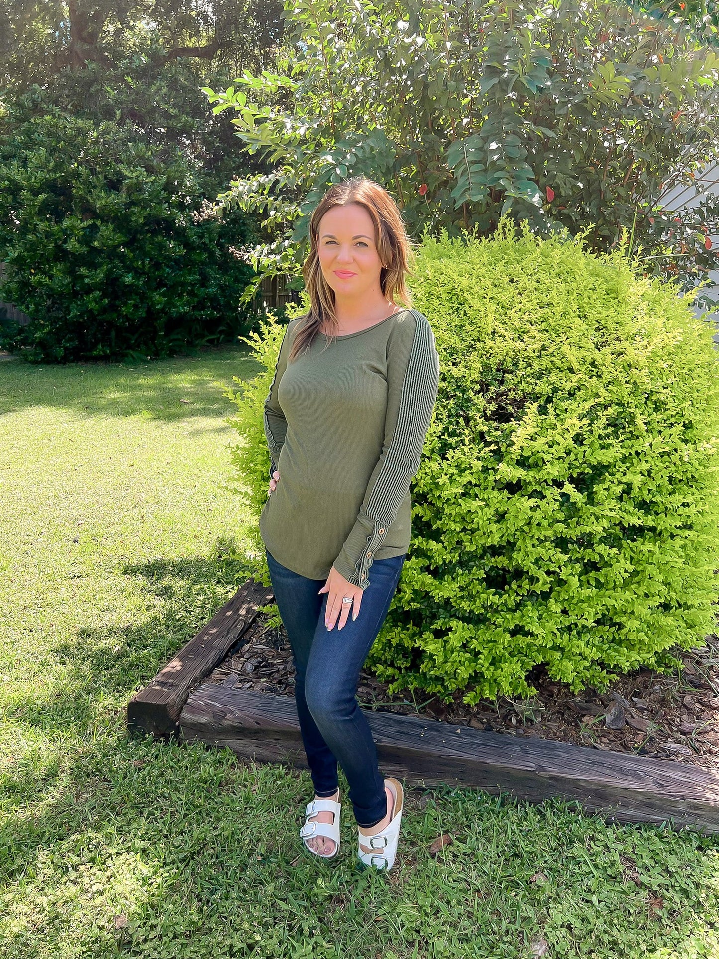 Solid Long Sleeve Top — Salon 209