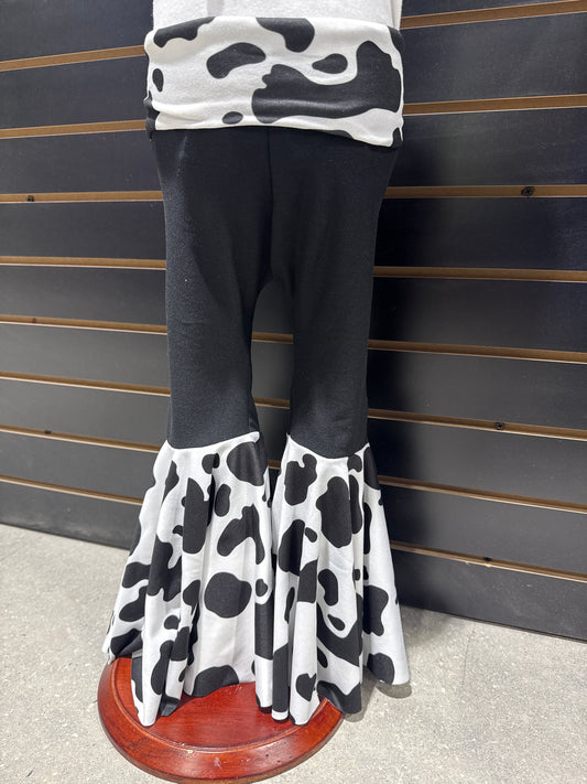 Cow Print Bell Bottoms
