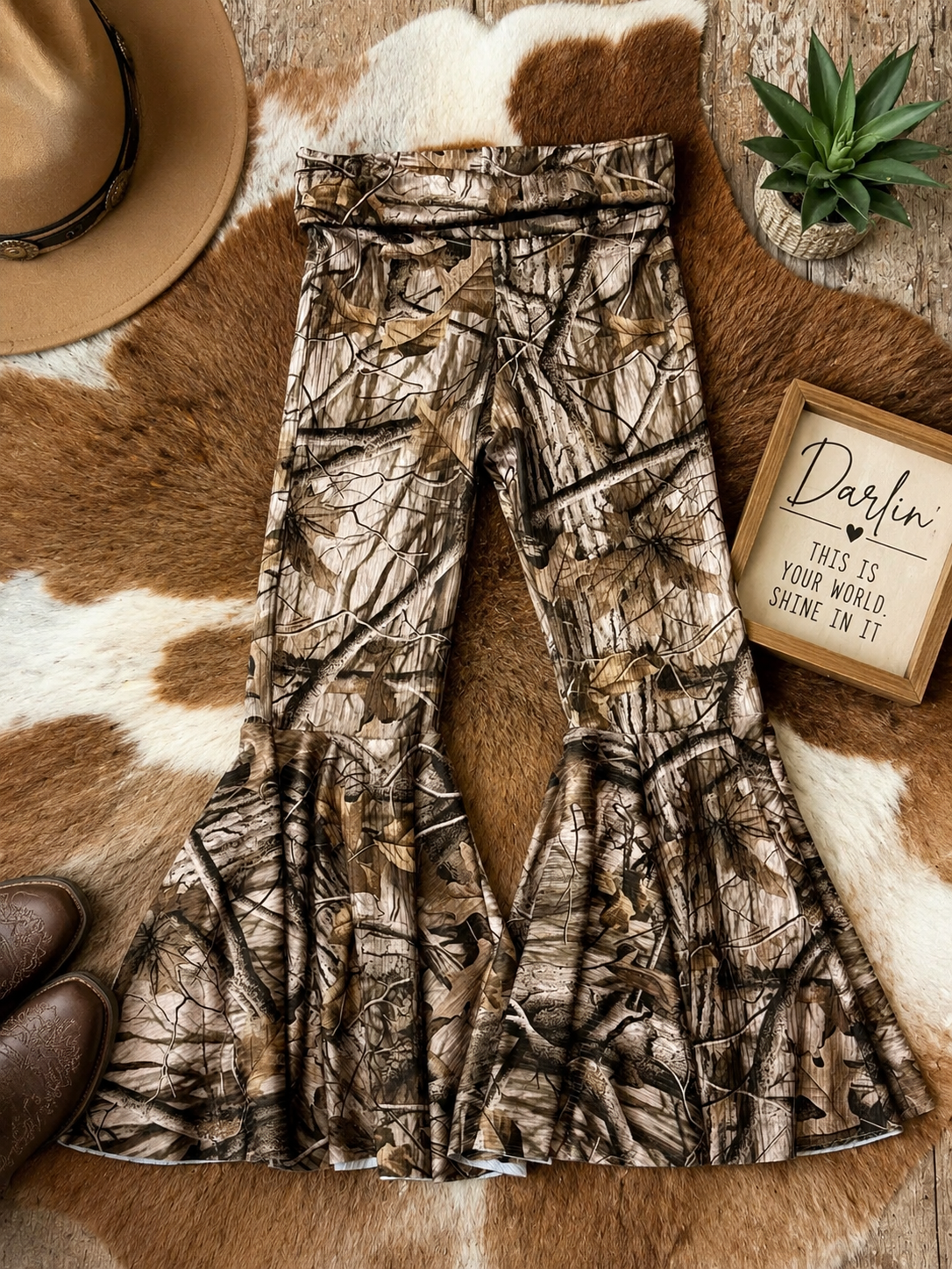 Tree Camo Toddler Bell Bottoms