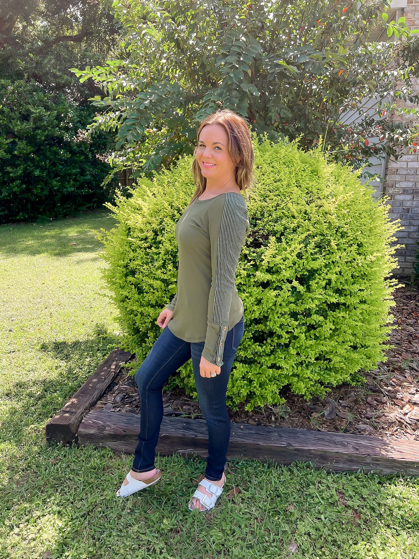 Solid Long Sleeve Top — Salon 209