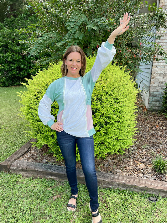 Jersey Colorblock Sweater— The Gathering Cafe