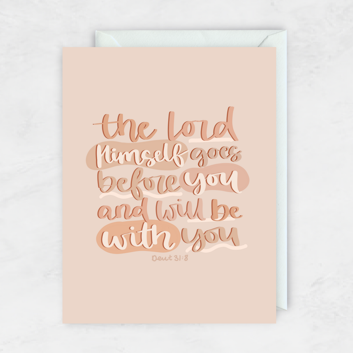 The Lord Himself Goes Before You- Greeting Card- The Gathering Cafe