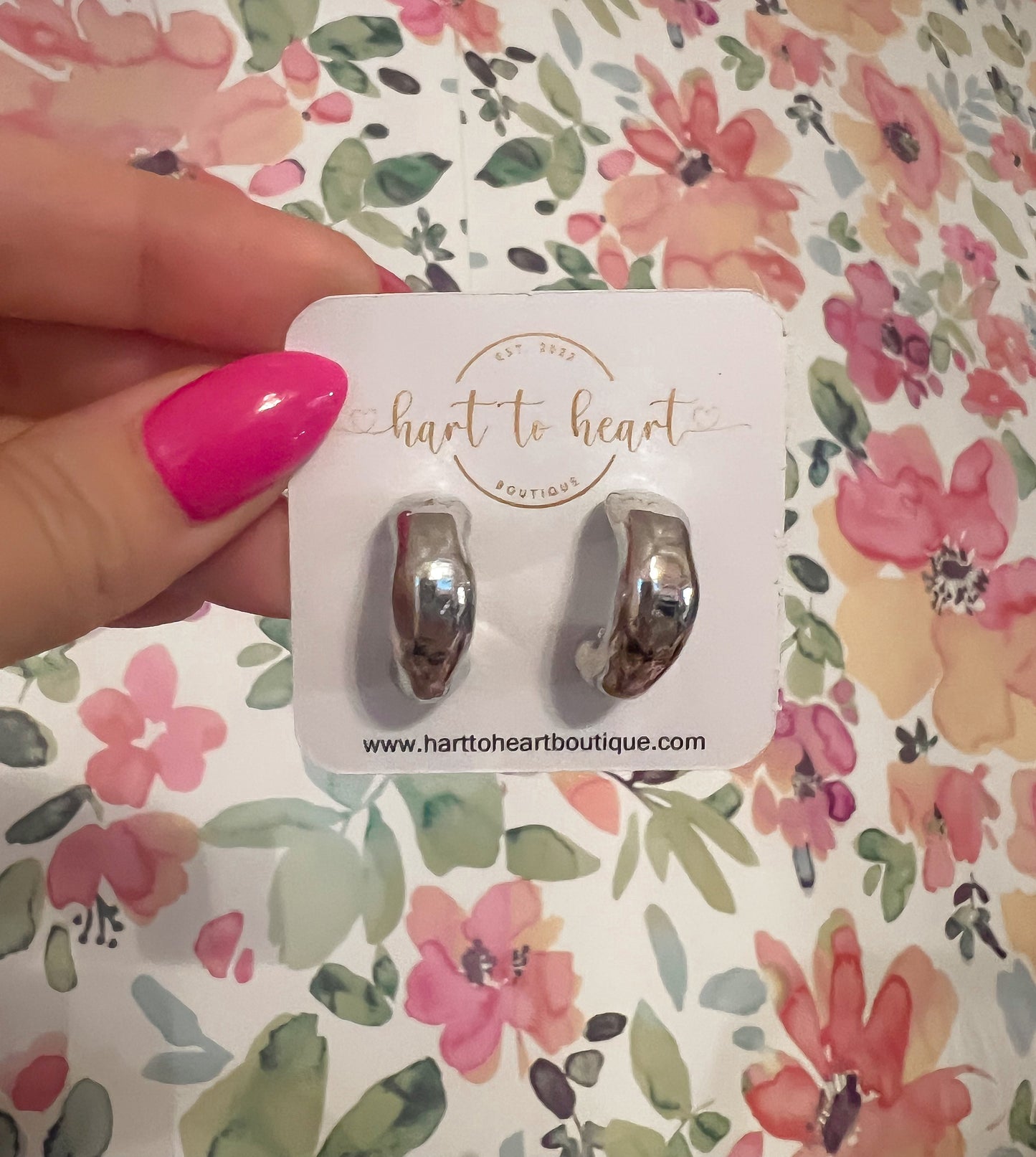 Chunky Half Hoop Earrings— The Gathering Cafe