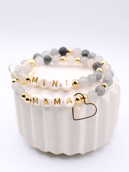 Mama & Mini Bracelet Set Black- The Gathering Cafe