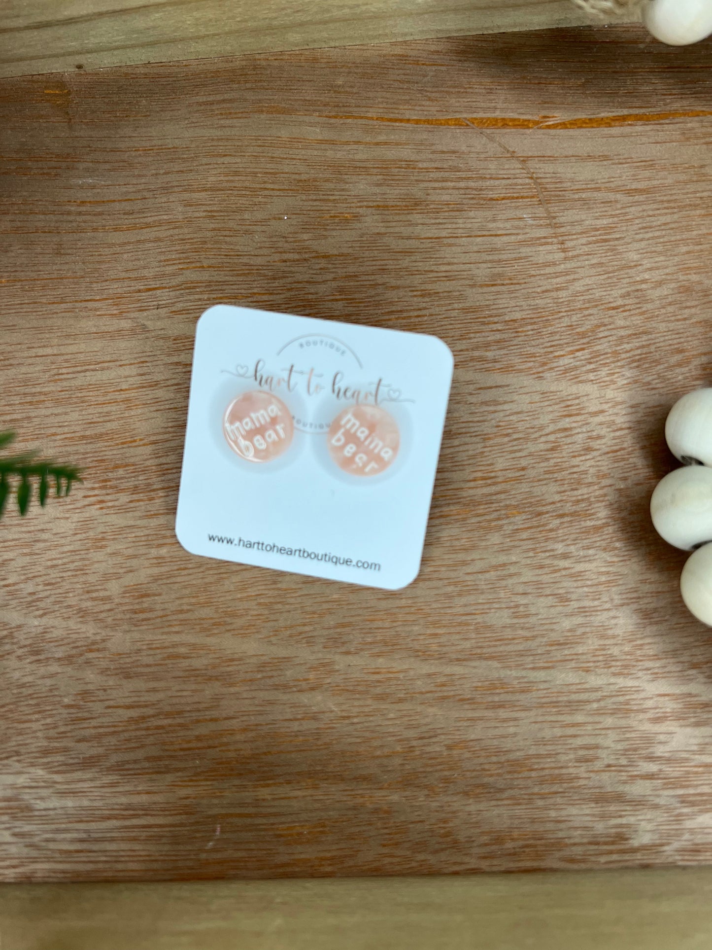 Mama Bear Stud Earrings
