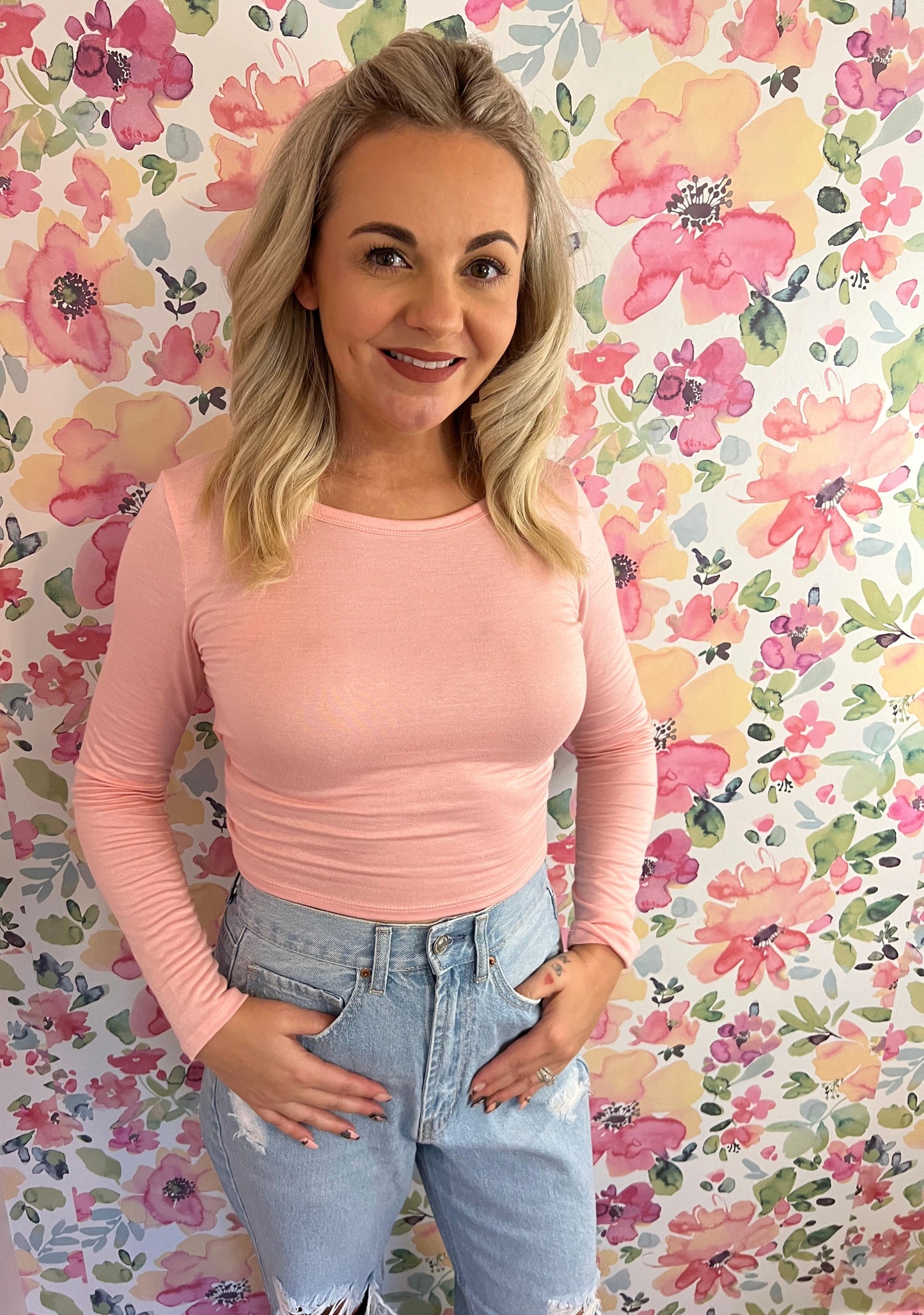 Twist Back Long Sleeved Top