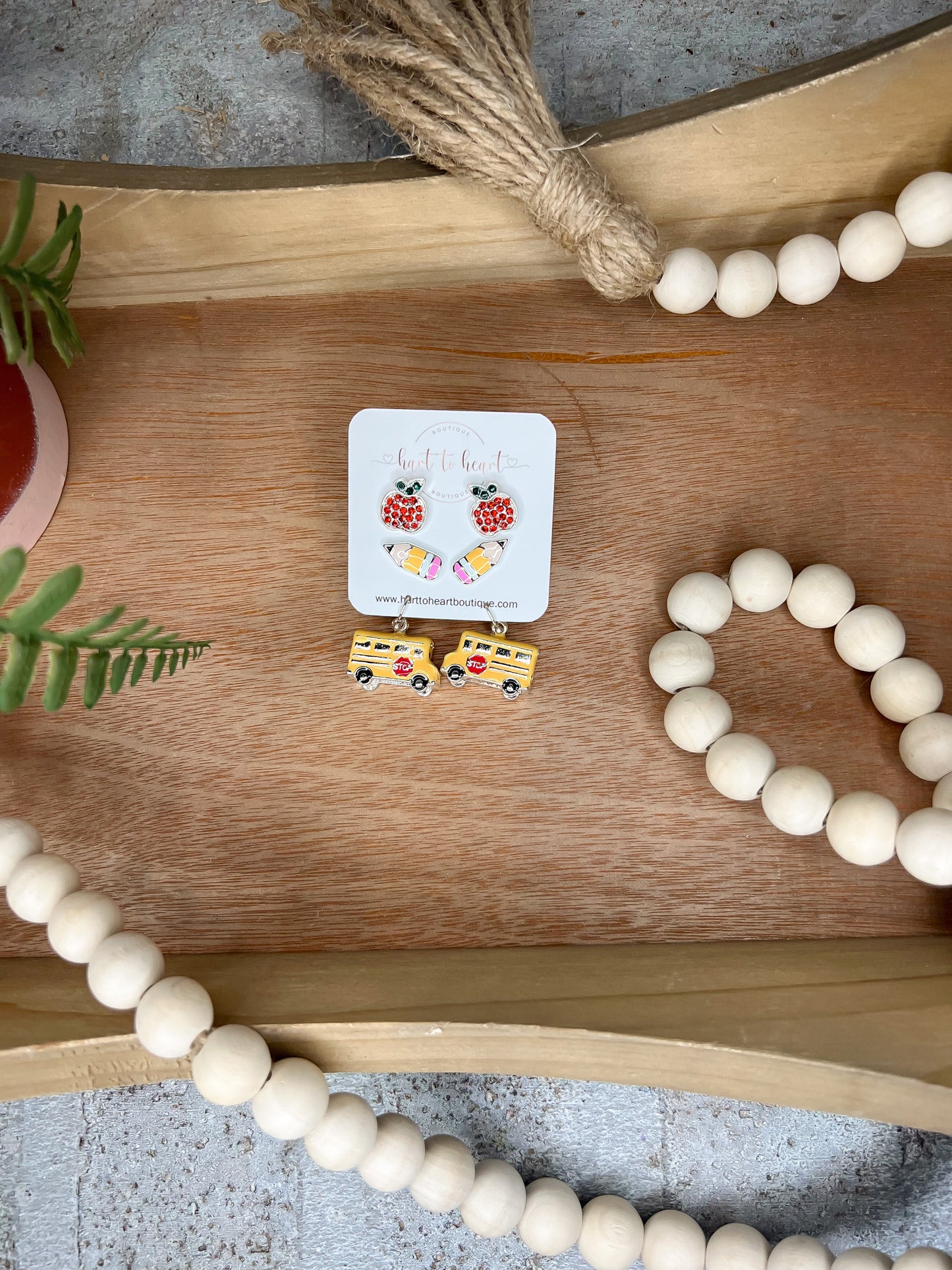 Teacher Earring Set - 3 pairs