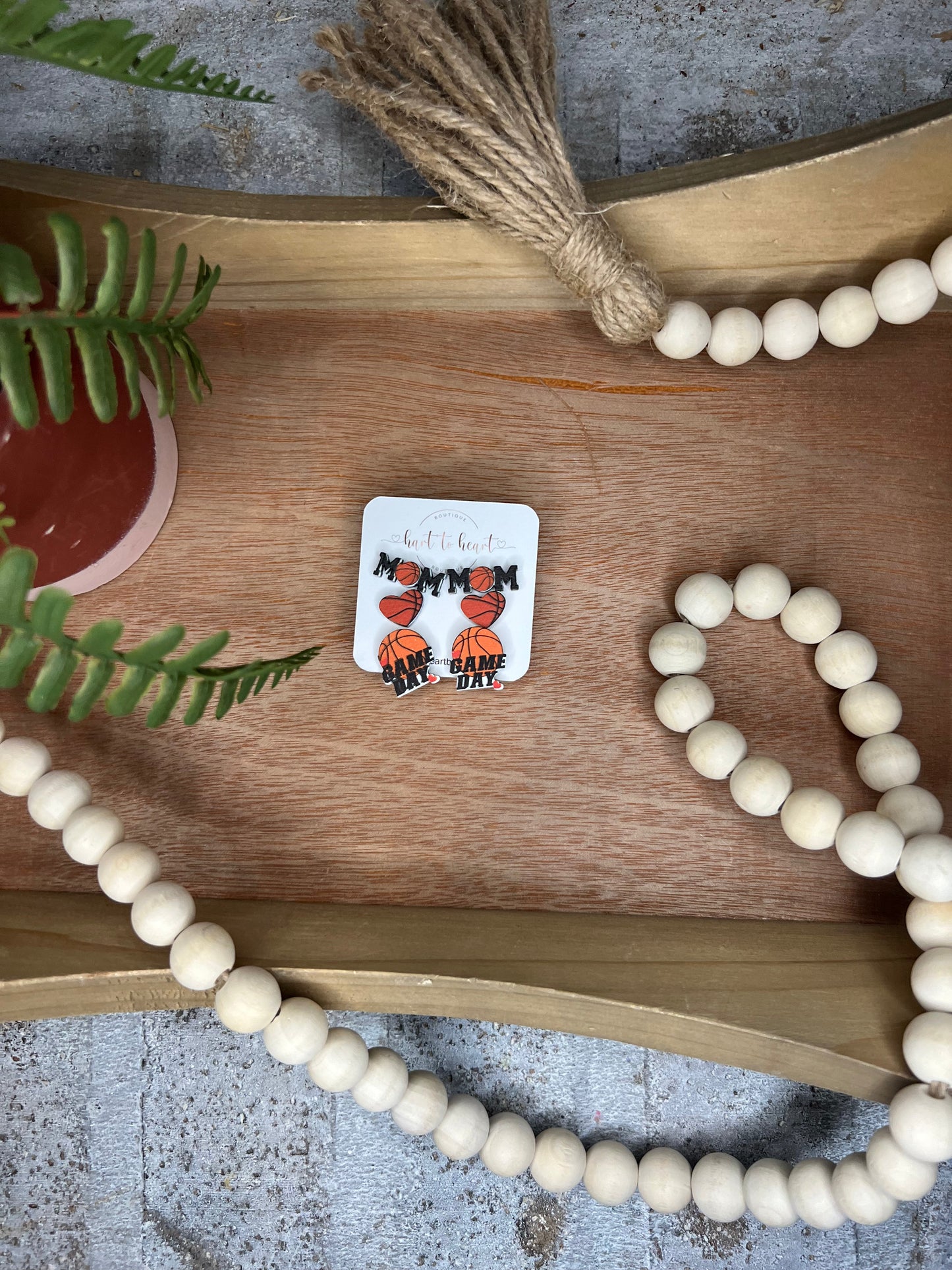 Basketball Mom Earring Set - 3 pairs